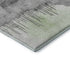 8' Mint Green Ivory And Gray Abstract Washable Round Rug With UV Protection