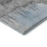 8' Sky Blue Gray And Ivory Abstract Washable Round Rug With UV Protection