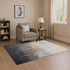 8' X 10' Gold And Gray Abstract Washable Area Rug With UV Protection