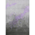 5' X 8' Lavender And Gray Abstract Washable Area Rug With UV Protection