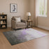 9' X 12' Lavender And Gray Abstract Washable Area Rug With UV Protection