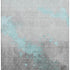 5' X 8' Teal And Gray Abstract Washable Area Rug With UV Protection