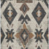 8' X 10' Beige And Charcoal Southwestern Washable Area Rug With UV Protection