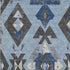 8' X 10' Blue Charcoal And Ivory Southwestern Washable Area Rug With UV Protection