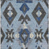 8' X 10' Blue Charcoal And Ivory Southwestern Washable Area Rug With UV Protection