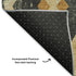 8' X 10' Gold And Charcoal Southwestern Washable Area Rug With UV Protection