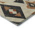 5' X 8' Ivory Orange And Charcoal Southwestern Washable Area Rug With UV Protection