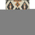 5' X 8' Ivory Orange And Charcoal Southwestern Washable Area Rug With UV Protection