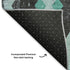8' X 10' Teal And Charcoal Southwestern Washable Area Rug With UV Protection