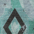 8' X 10' Teal And Charcoal Southwestern Washable Area Rug With UV Protection