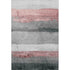 5' X 8' Blush And Gray Striped Washable Area Rug With UV Protection