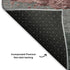 5' X 8' Blush And Gray Striped Washable Area Rug With UV Protection