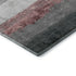 5' X 8' Blush And Gray Striped Washable Area Rug With UV Protection
