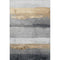 5' X 8' Gold And Gray Striped Washable Area Rug With UV Protection