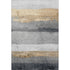 5' X 8' Gold And Gray Striped Washable Area Rug With UV Protection