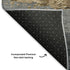 5' X 8' Gold And Gray Striped Washable Area Rug With UV Protection