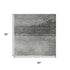 5' X 8' Lavender And Gray Striped Washable Area Rug With UV Protection