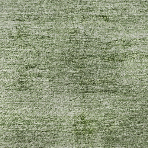 8' X 10' Artichoke Green And Beige Abstract Washable Area Rug With UV Protection