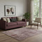 5' X 8' Blush And Pink Abstract Washable Area Rug With UV Protection