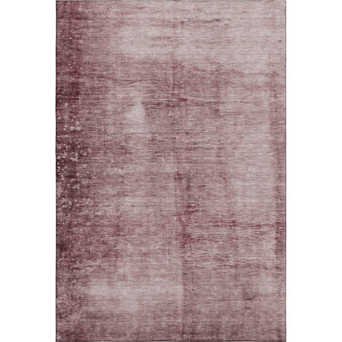 5' X 8' Blush And Pink Abstract Washable Area Rug With UV Protection