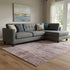 8' X 10' Blush And Pink Abstract Washable Area Rug With UV Protection