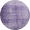8' Purple And Lavender Abstract Washable Round Rug With UV Protection