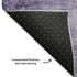 8' Purple And Lavender Abstract Washable Round Rug With UV Protection