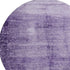 8' Purple And Lavender Abstract Washable Round Rug With UV Protection