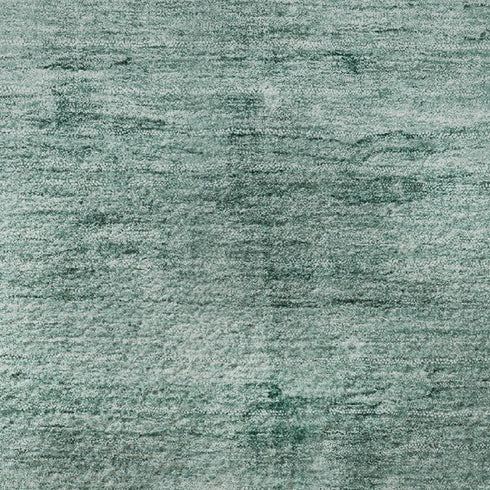 8' Teal And Aqua Abstract Washable Round Rug With UV Protection