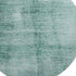 8' Teal And Aqua Abstract Washable Round Rug With UV Protection