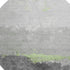 8' Artichoke Green And Gray Abstract Washable Round Rug With UV Protection
