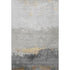 8' X 10' Gold And Gray Abstract Washable Area Rug With UV Protection