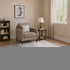 8' X 10' Salmon And Gray Abstract Washable Area Rug With UV Protection