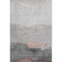 8' X 10' Salmon And Gray Abstract Washable Area Rug With UV Protection