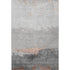 8' X 10' Salmon And Gray Abstract Washable Area Rug With UV Protection