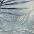 5' X 8' Blue And Ivory Floral Washable Area Rug With UV Protection