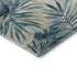 5' X 8' Teal And Ivory Floral Washable Area Rug With UV Protection
