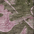 8' X 10' Brown And Pink Floral Washable Area Rug With UV Protection