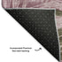 9' X 12' Brown And Pink Floral Washable Area Rug With UV Protection