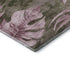 9' X 12' Brown And Pink Floral Washable Area Rug With UV Protection