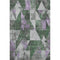 8' X 10' Emerald And Purple Geometric Washable Area Rug With UV Protection
