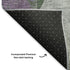 9' X 12' Emerald And Purple Geometric Washable Area Rug With UV Protection