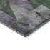 9' X 12' Emerald And Purple Geometric Washable Area Rug With UV Protection