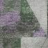 9' X 12' Emerald And Purple Geometric Washable Area Rug With UV Protection
