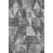 5' X 8' Gray And Beige Geometric Washable Area Rug With UV Protection