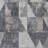 5' X 8' Gray And Beige Geometric Washable Area Rug With UV Protection