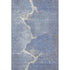 8' X 10' Denim Blue And Gray Abstract Washable Area Rug With UV Protection