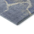 8' X 10' Denim Blue And Gray Abstract Washable Area Rug With UV Protection