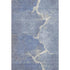 8' X 10' Denim Blue And Gray Abstract Washable Area Rug With UV Protection