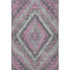 5' X 8' Blush Charcoal And Gray Diamond Washable Area Rug With UV Protection